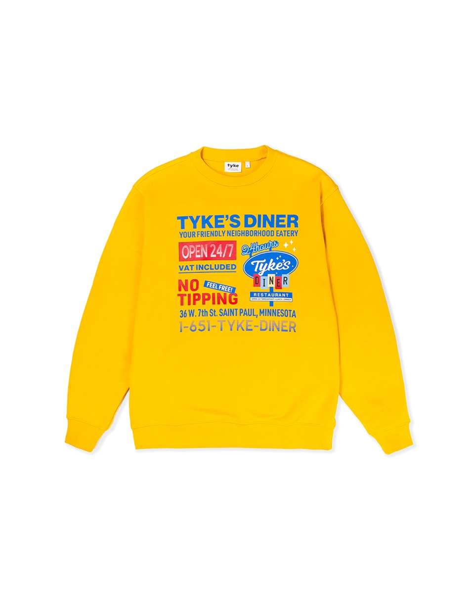 Tyke’s Diner Sweatshirts_Mustard