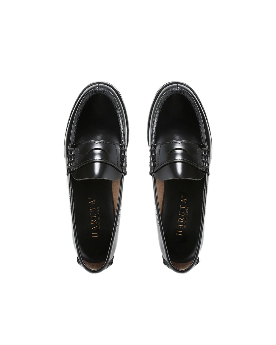 (W)Cow Leather Penny Loafer_Black
