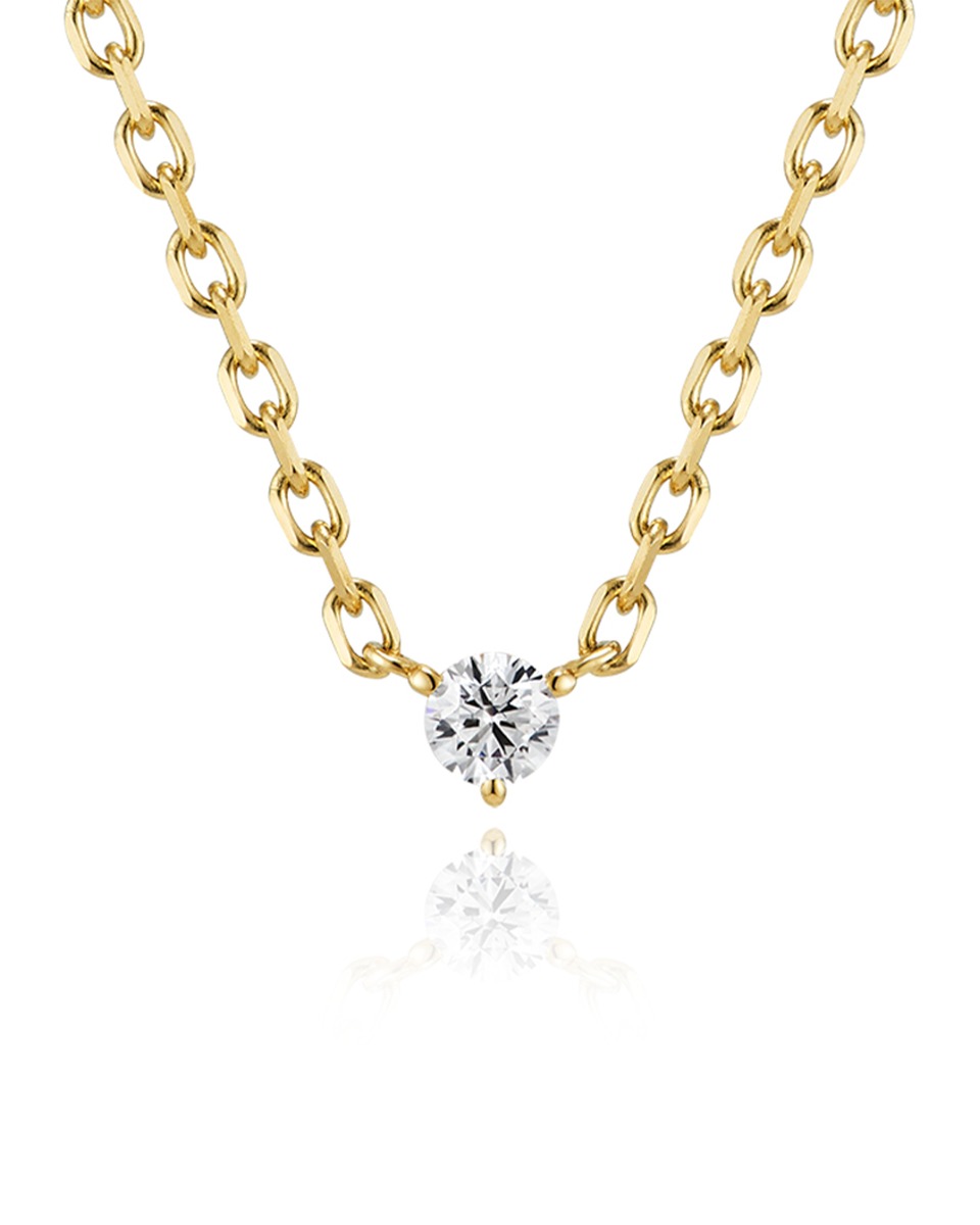 The Balance 14K MEN&#039;S 0.1ct Necklace_Yellow Gold