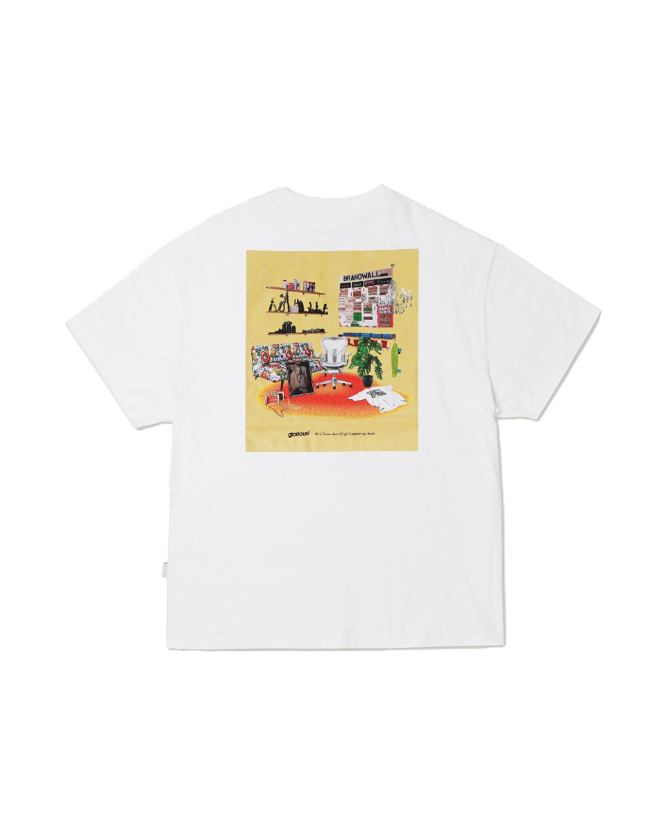 glorious! X PLAC Learnup&#039;s Room Graphic T-shirt_White