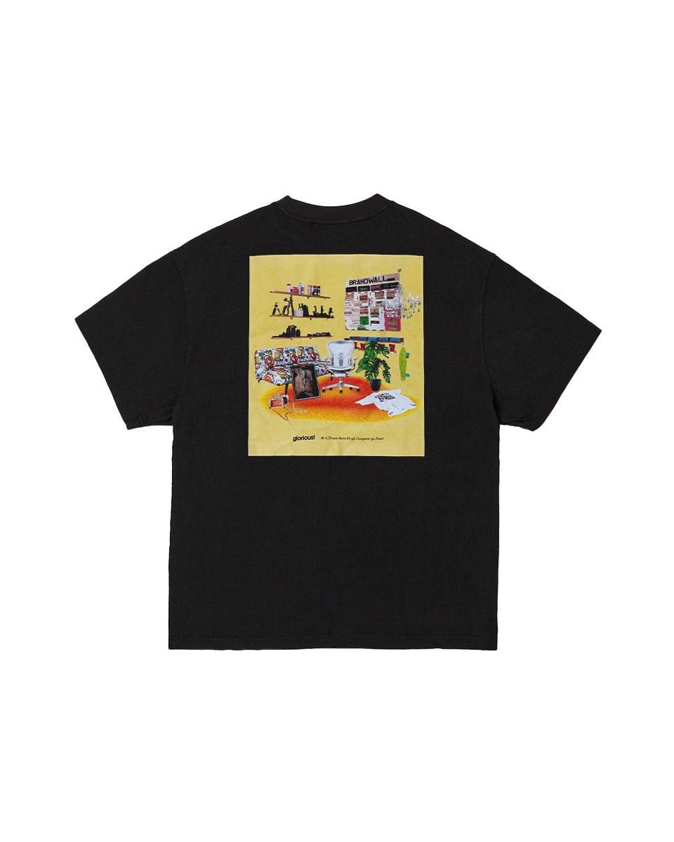 glorious! X PLAC Learnup&#039;s Room Graphic T-shirt_Black